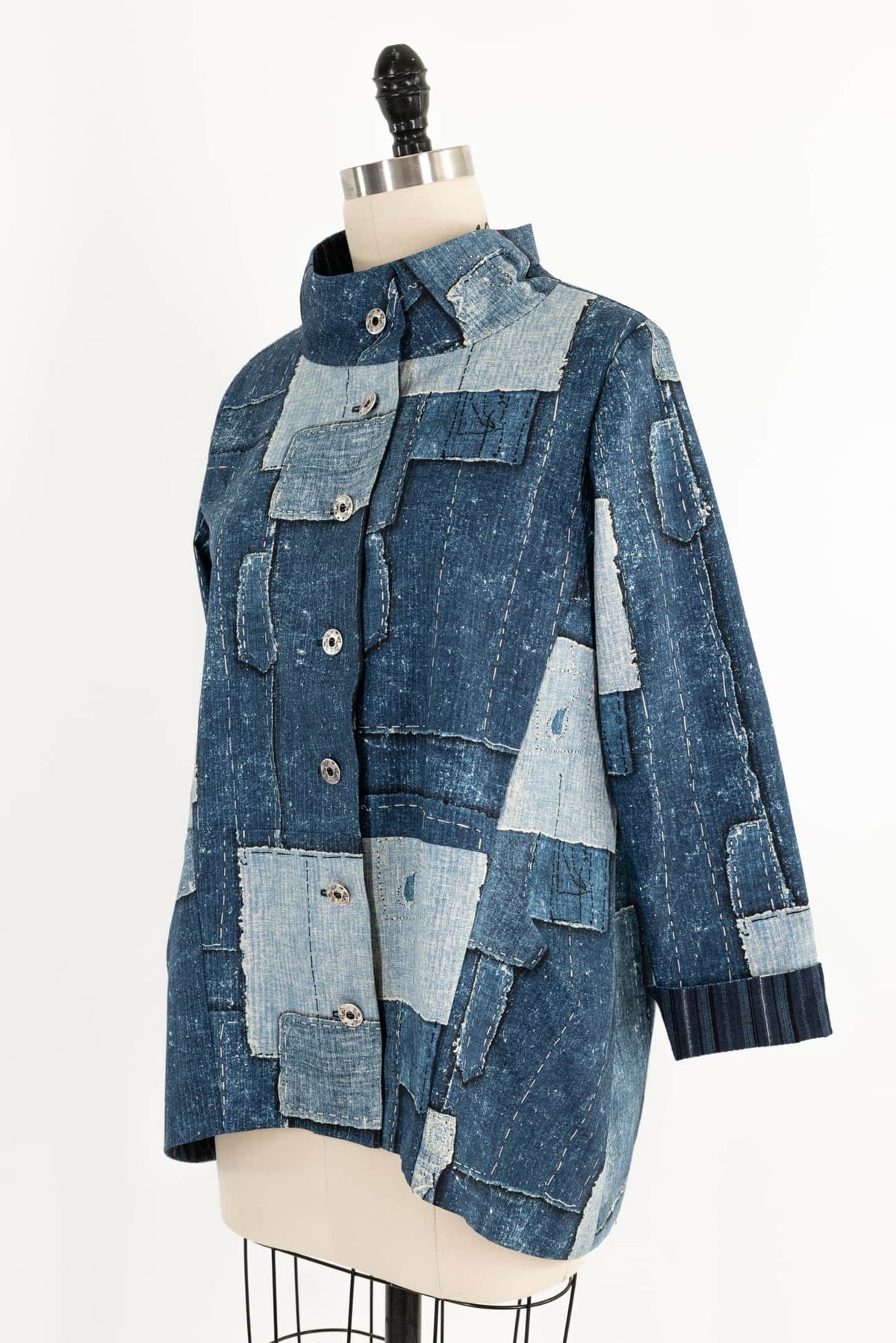 Indigo Patch Cotton Jacket