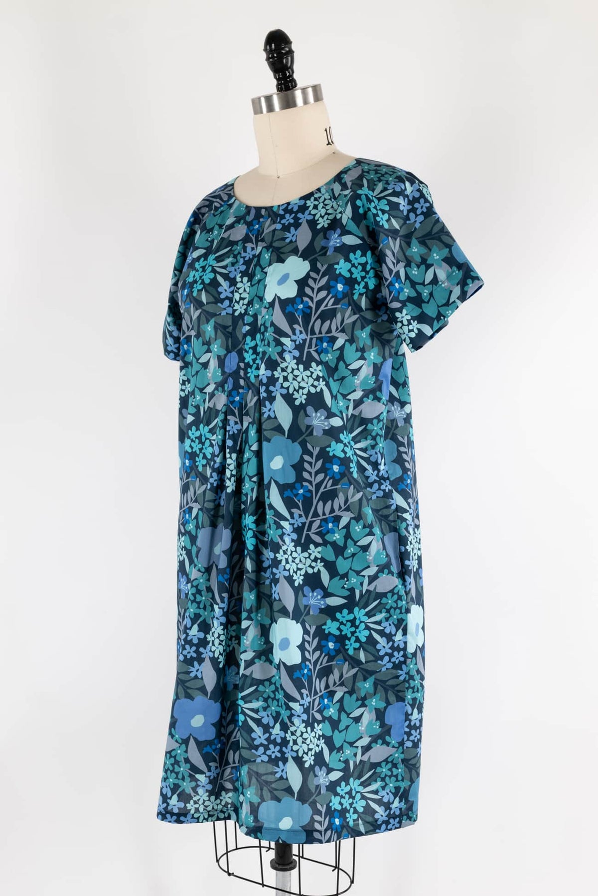 Blue Floral Liberty Cotton Dress
