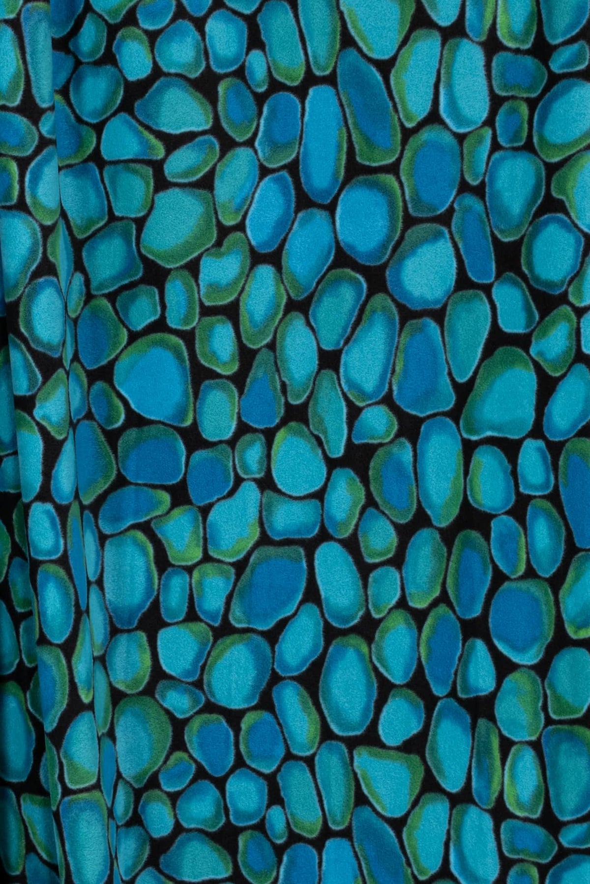 Turquoise Touchstones Fleece Knit