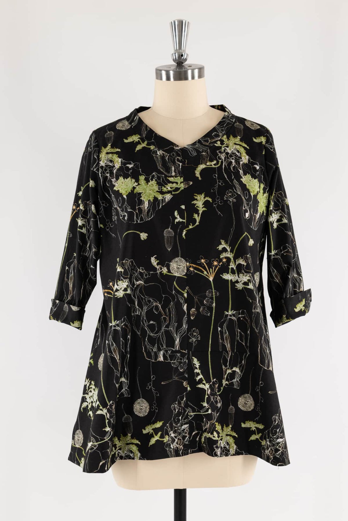 Geranium Kiss Japanese Cotton Tunic