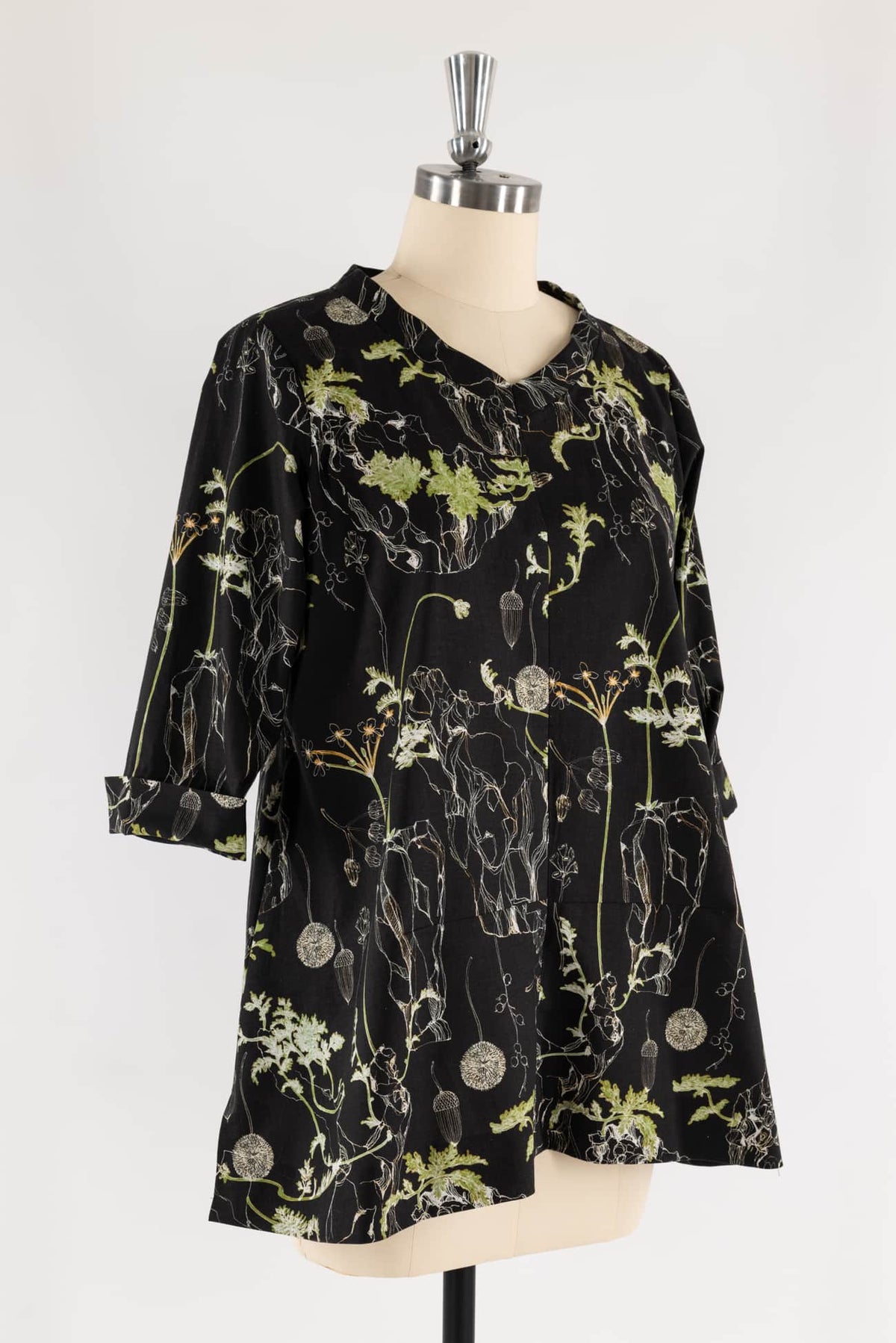 Geranium Kiss Japanese Cotton Tunic
