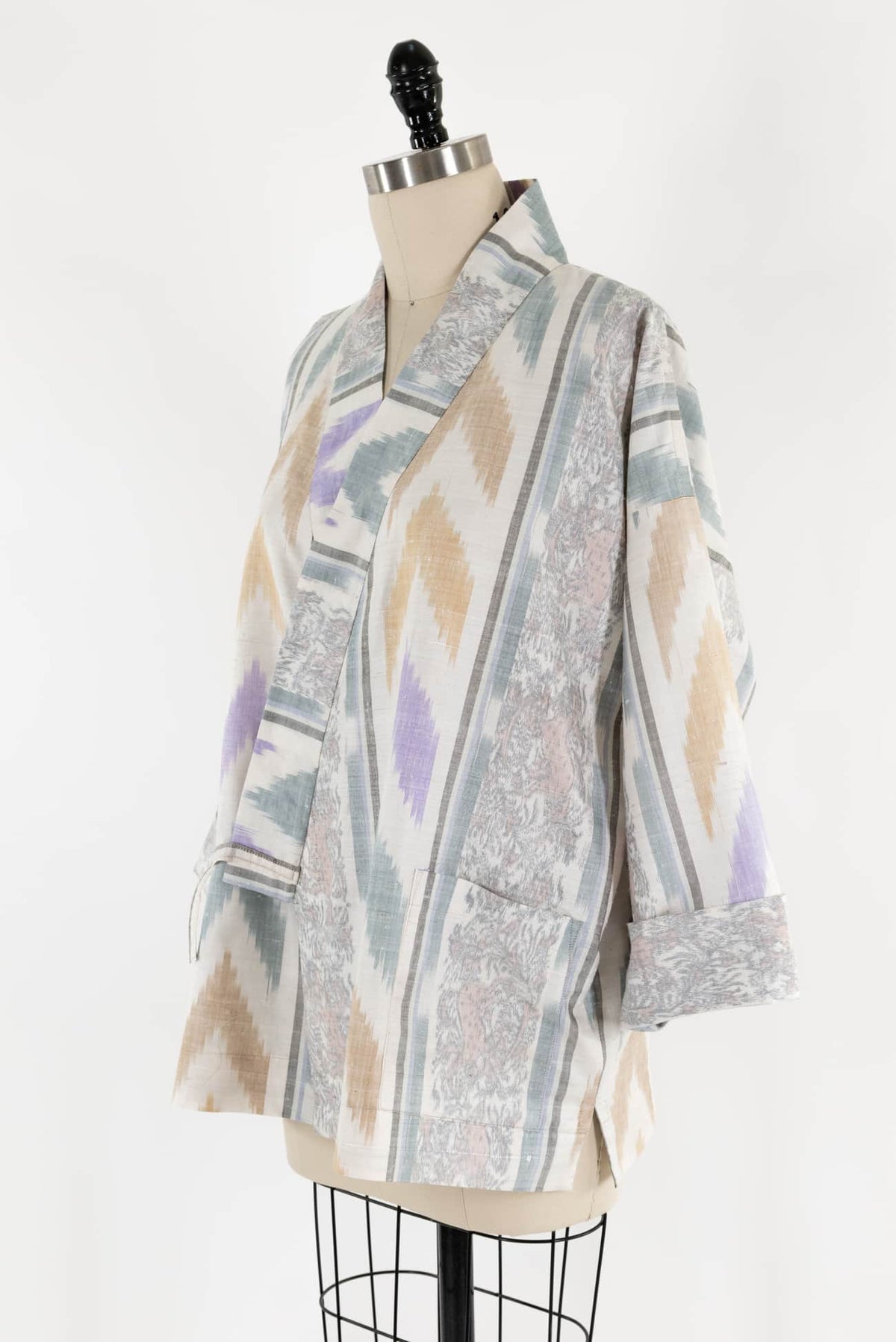 Ikat Silk Kimono Jacket