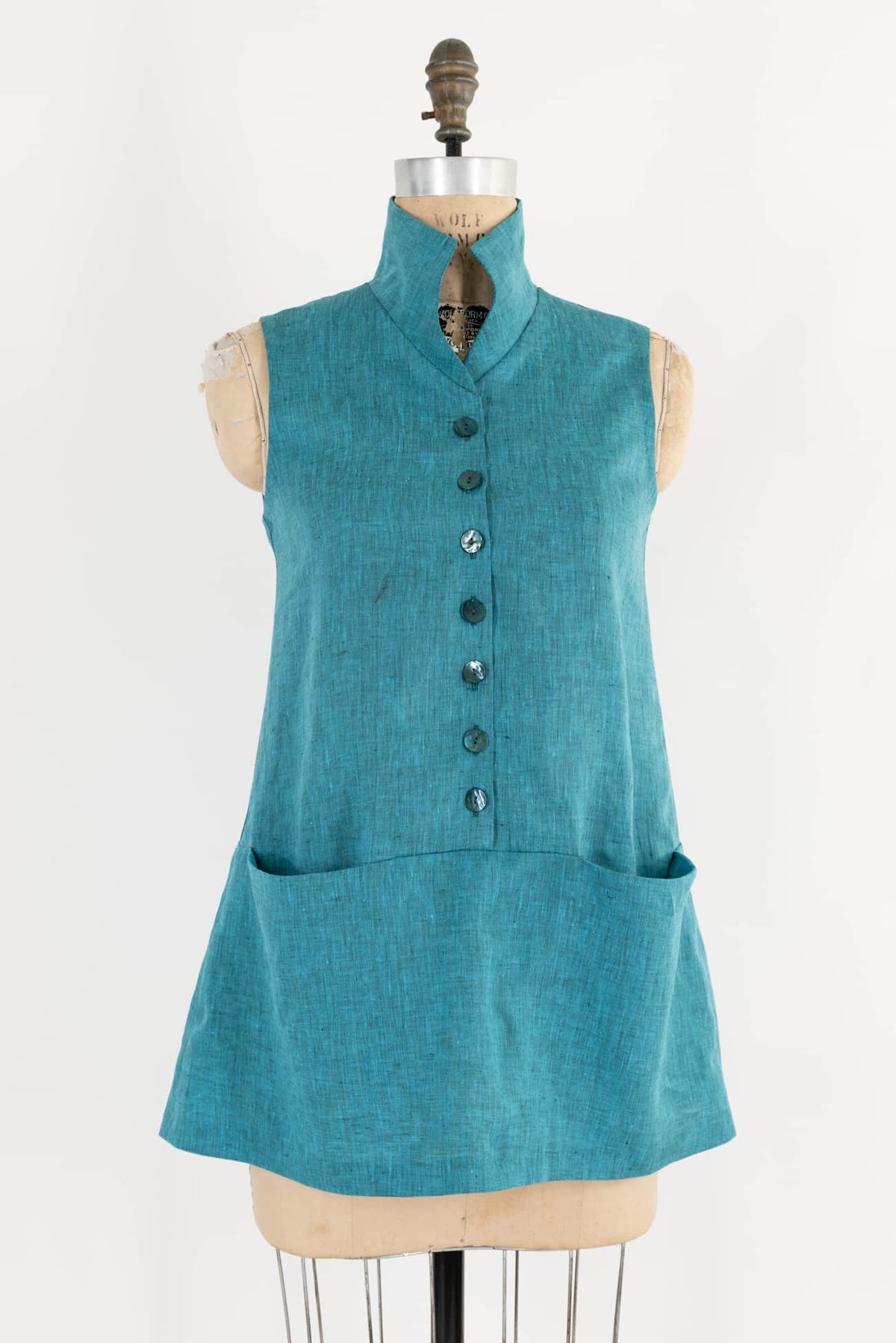 Kingman Turquoise Linen Tunic