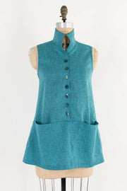 Kingman Turquoise Linen Tunic