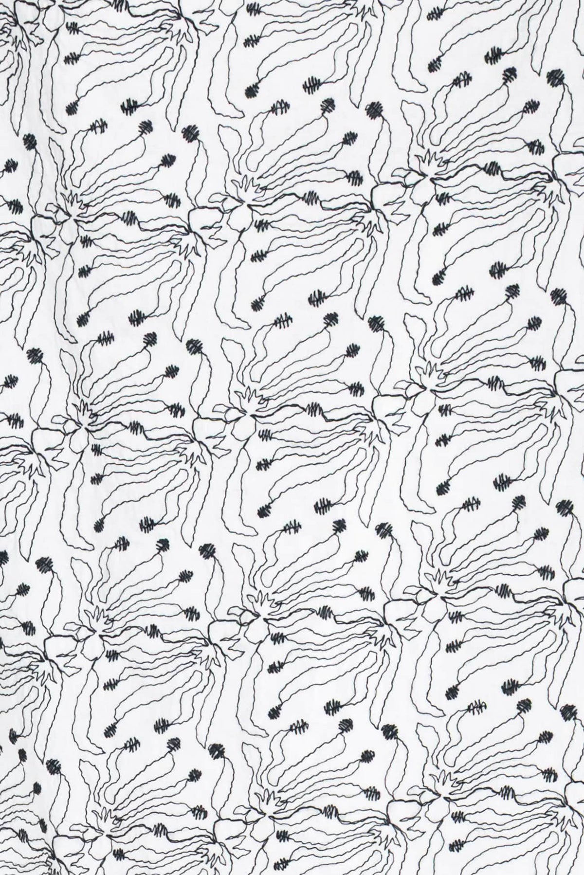 Wandering Threads Embroidered Indian Cotton Woven