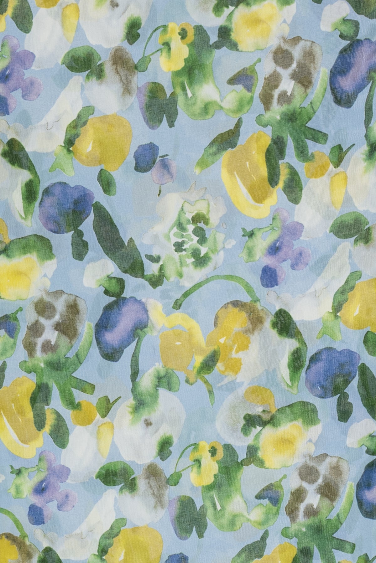 Watercolor Floral Japanese Cotton Woven