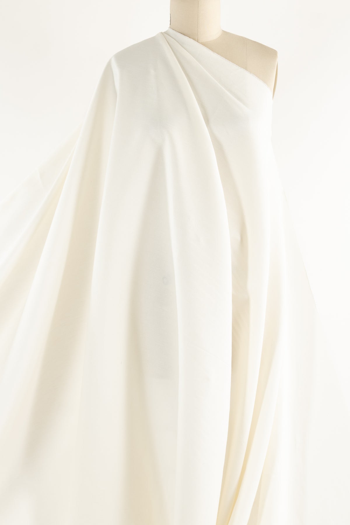 White Stretch Euro Linen Woven